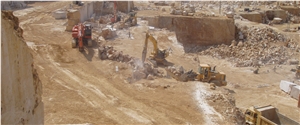 Beige Travertine Quarry