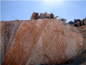 Bolourin Onyx Mashhad (Orange Onyx) Quarry