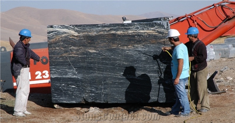 Nero Picasso Marble Kirsehir Quarry