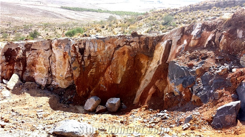 Brown Pietra di Jerissa Stone Quarry