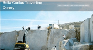 Bella Corilus Travertine Quarry