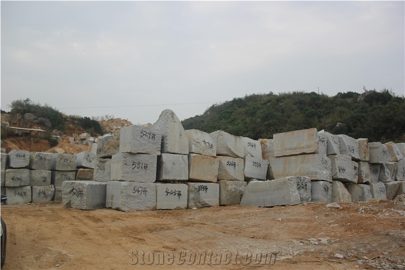 New G640 Granite Quarry, Chinese Snow White Granite, Fujian Granite