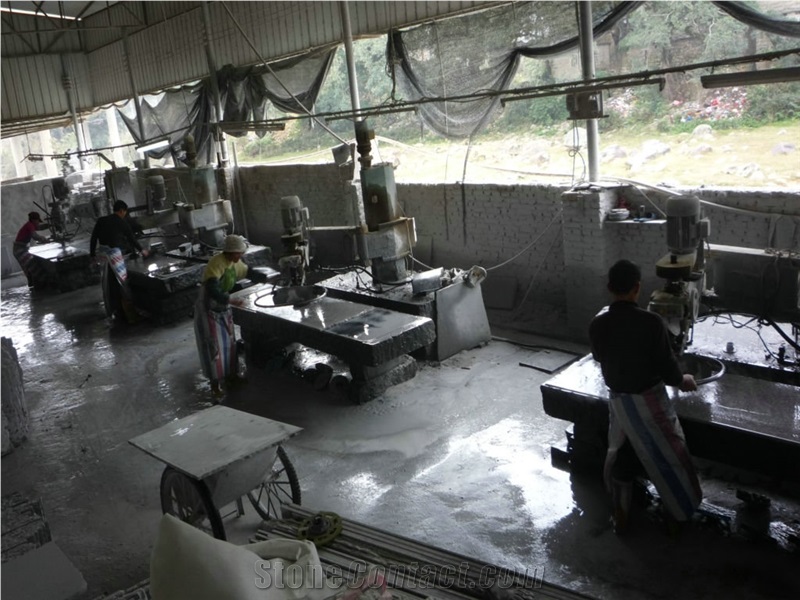 New G640 Granite Quarry, Chinese Snow White Granite, Fujian Granite