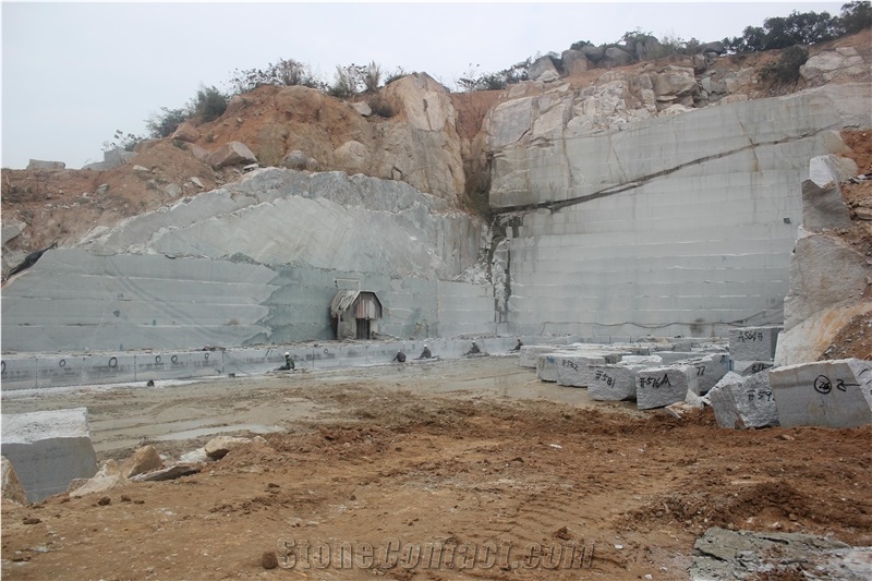 New G640 Granite Quarry, Chinese Snow White Granite, Fujian Granite