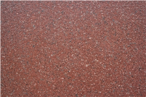 Asia red granite quarry