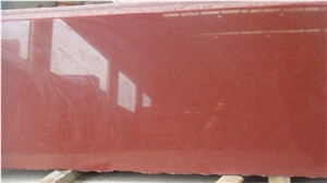 Asia red granite quarry