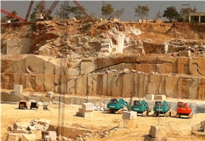 Exotic Juparana Granite Quarry