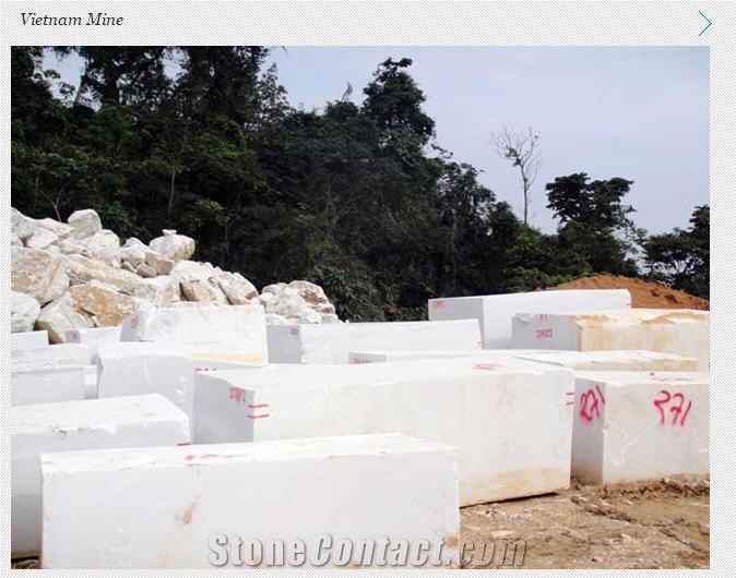 Flawless White Marble Quarry