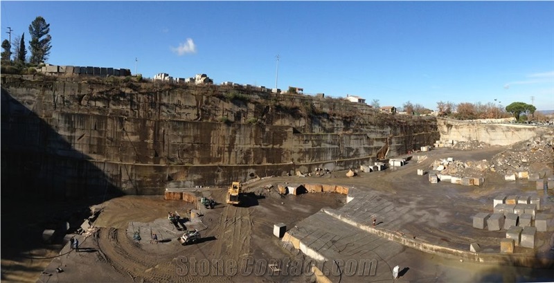 Peperino Grigio Trachyte Quarry of Vitorchiano