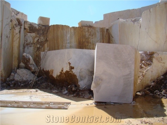 Skyros Silver Light Marble Quarry