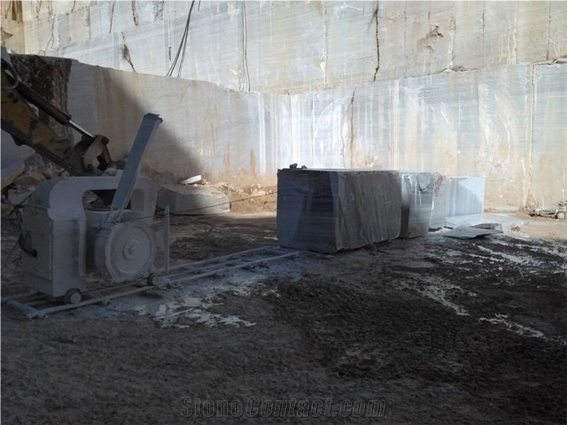 Kavala Semi White Marble Quarry