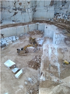 Kavala Semi White Marble Quarry