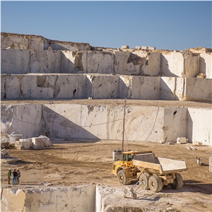 Fantastic Silver Travertine Quarry