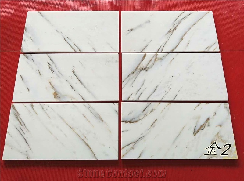 Gold White Marble Quarry
