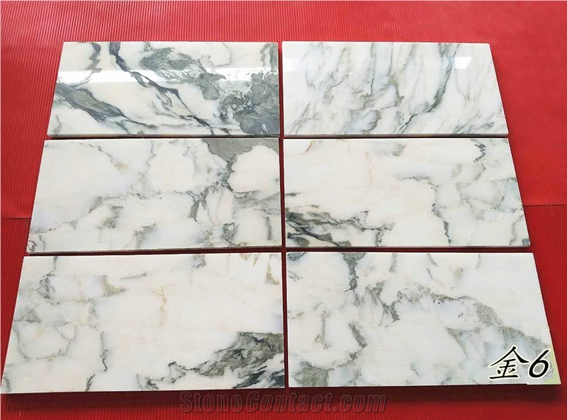 Gold White Marble Quarry