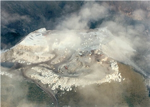Pirgos White Marble Pyrgos in Drama Quarry
