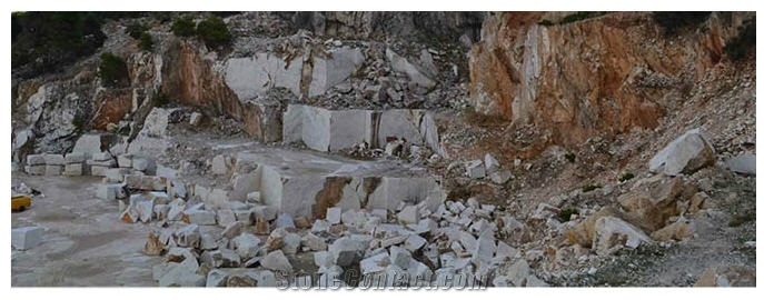 Skyros Silky White Marble, Skyros White Marble Quarry