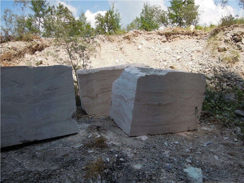 San Giovanni Bianco Arabescato Orobico Rosso Marble Quarry