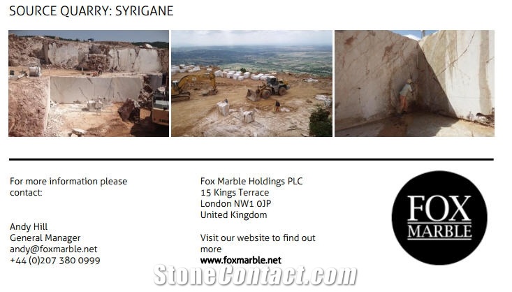 Etrusco Dorato Marble Syrigane Quarry