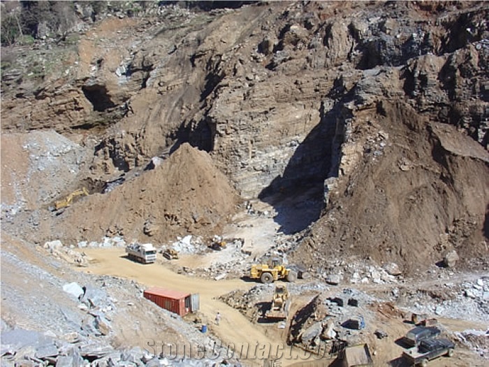 Karystos Brown Slate and Karystos Grey Slate Quarry
