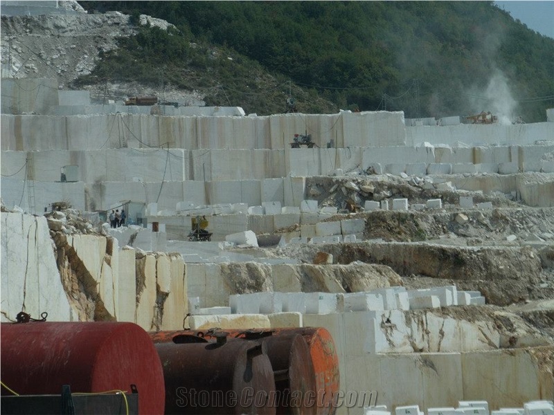 Kavala White Marble, Kavala Semi White Marble Quarry