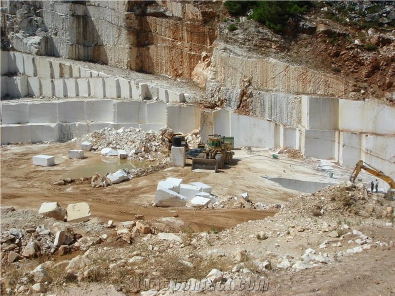 Thassos Snow White Marble Quarry