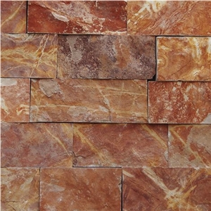 Cintilla Rojo Tlayua - Piedra Rojo Tlayua Wall Tiles, Red Slate Walling Tiles