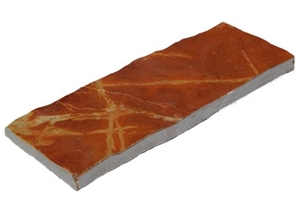 Cintilla Rojo Tlayua - Piedra Rojo Tlayua Wall Tiles, Red Slate Walling Tiles