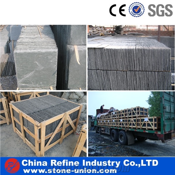 Green Roofing Slate Tile with High Quality,Honed Surface,China Natural Black Slate Roof Tile,Colorful Natural Slate Tile Roof and Roofing Tiles