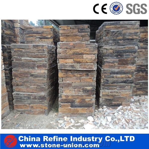 Natrual Stone Gate Post,Slate Cement Pillars Cement Pillars Design Cement Stone Gate Post,Slate Column,Ledge Slate Decorative Gate Post
