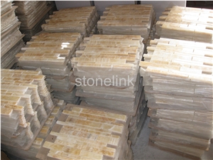Honey Onyx Strip Mosaic