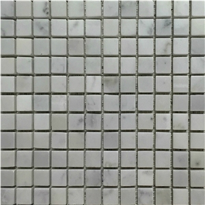 Bianco Carrara 5/8x5/8 Polished 12"X12"