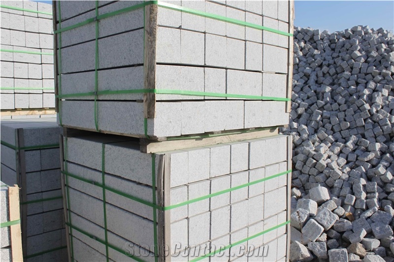 G359 Shandong Wendeng White Granite Straight Curbstones Kerbstone Road Stone Rim Stone