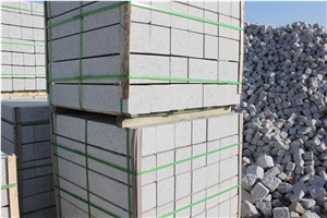 G359 Shandong Wendeng White Granite Straight Curbstones Kerbstone Road Stone Rim Stone