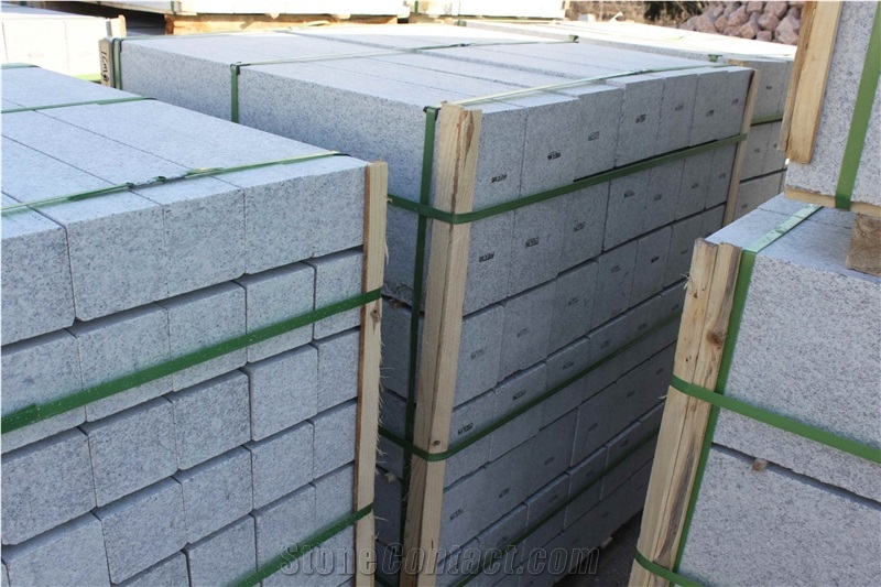 G359 Shandong Wendeng White Granite Straight Curbstones Kerbstone Road Stone Rim Stone