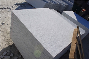 G365 Shandong Muping White Granite Flamed Slabs Cheaper Prices for Paving and Wall