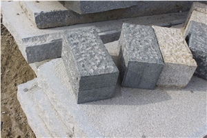 G370 Black Granite Rough Picked Pineapple Surface Kerbstone Cheap Prices