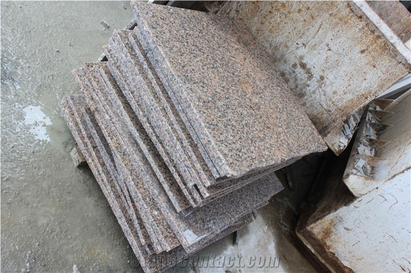 Laizhou G367 Cherry Flower Red Granite Polished Slabs Cheap Prices China Pink Granite