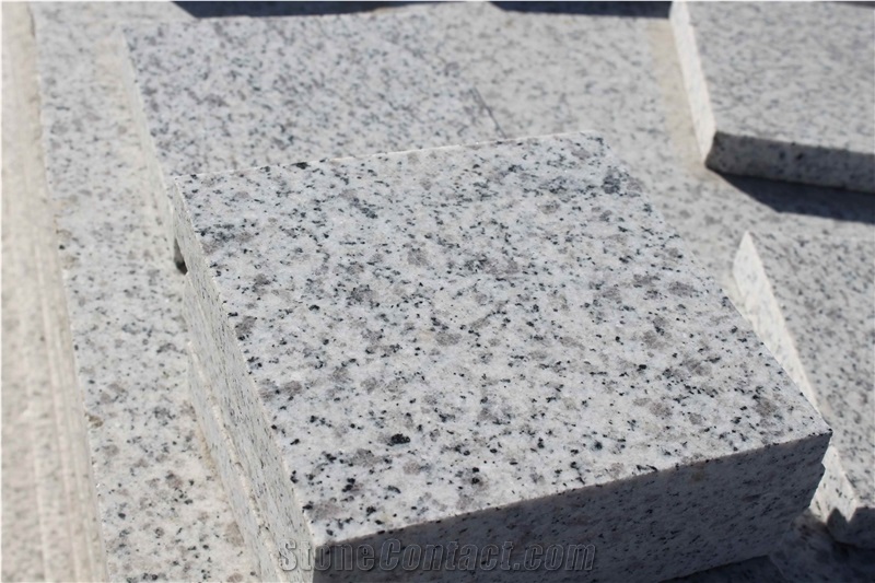Shandong White Sesame G365 Muping Granite Polished Tiles Cheap Prices