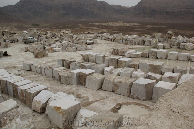 Abgarm Cream Travertine, Iran Beige Travertine Block