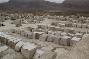 Abgarm Cream Travertine, Iran Beige Travertine Block
