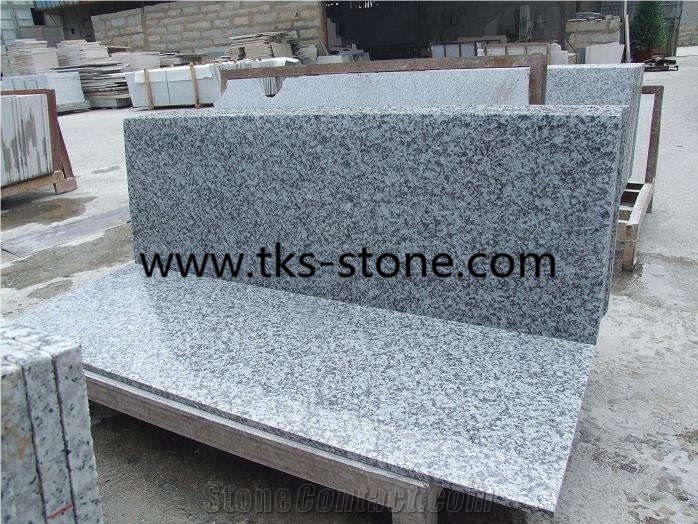 G439 Granite，Big White Flower,Grey Granite Kitchen Countertop,Granite Custom Countertops