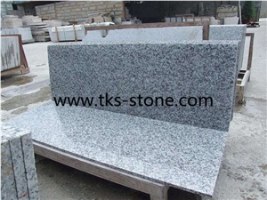 G439 Granite，Big White Flower,Grey Granite Kitchen Countertop,Granite Custom Countertops