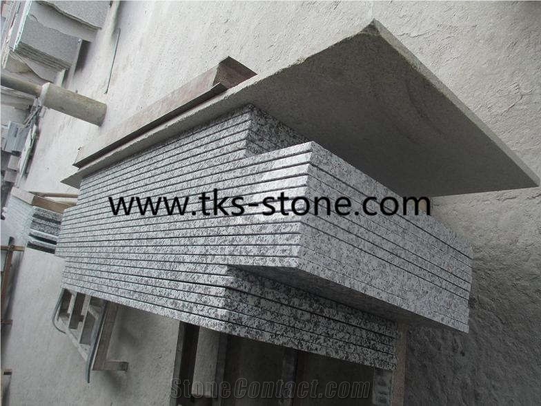 G439 Granite，Big White Flower,Grey Granite Kitchen Countertop,Granite Custom Countertops