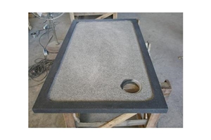 China Blue Limestone Rectangle Shower Trays,Bathroom Shower Base