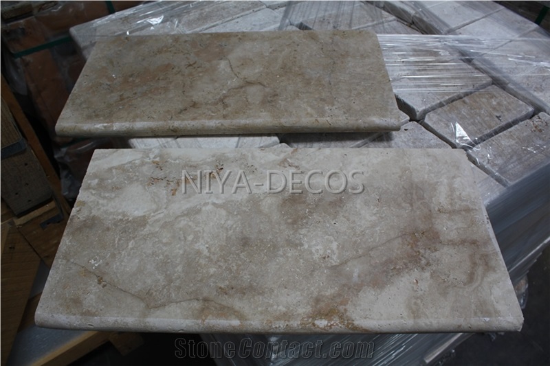China Classic Beige Travertine Pool Coping /Botticino Travertino Pool Pavers