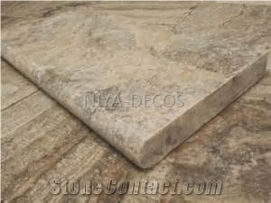 China Classic Beige Travertine Pool Coping /Botticino Travertino Pool Pavers
