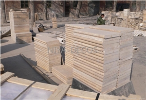 China Classic Beige Travertine Pool Coping /Botticino Travertino Pool Pavers