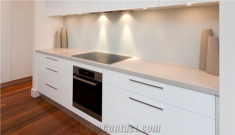 Manmade Pure Snow White Quartz Stone Kitchen Bar Tops/Solid Surface Bar Countertop