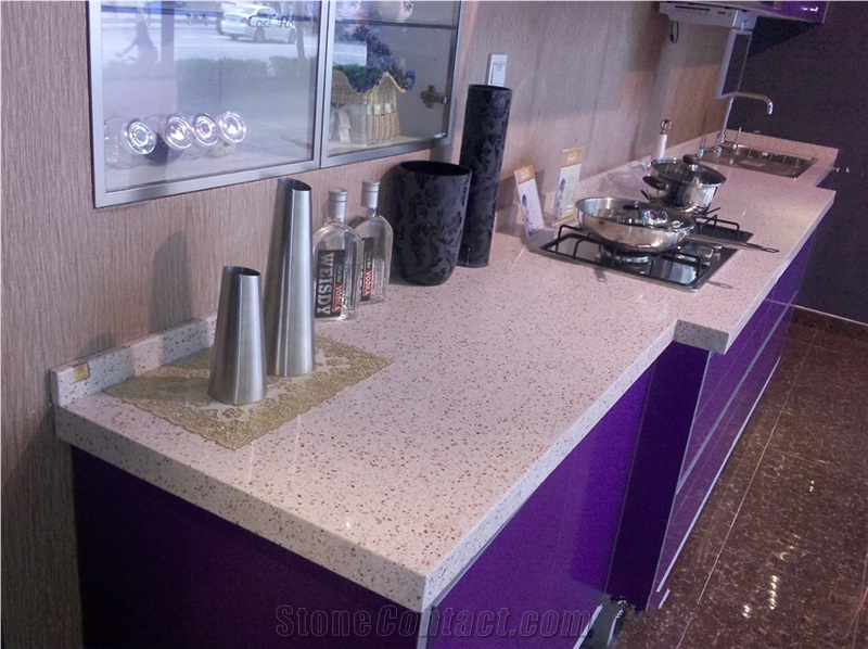Manmade Pure Snow White Quartz Stone Kitchen Bar Tops/Solid Surface Bar Countertop